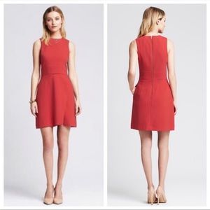 Banana Republic Envelope Sheath Dress in Red Size 8